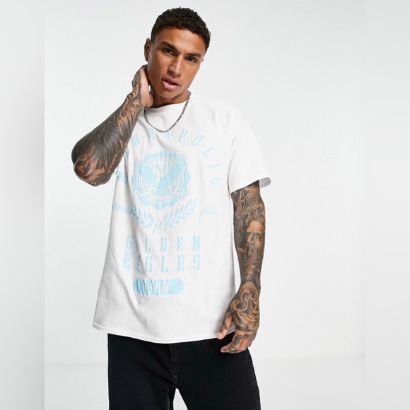 NWT! TOPMAN Oversize Minneapolis Golden Eagles Graphic Tee - Size XL - Picture 3 of 4